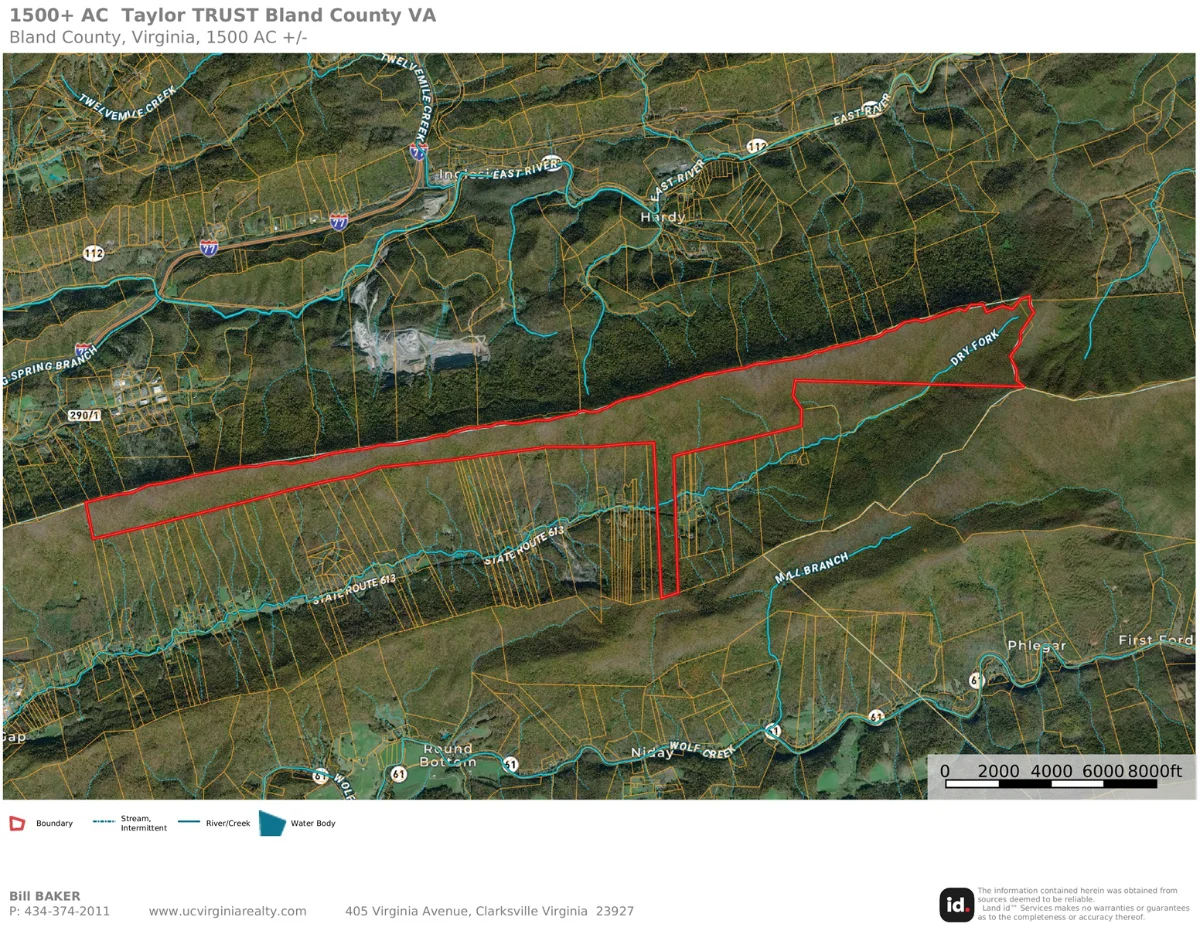 1,500+ Acres, Bland County Virginia - ABCole and Associates